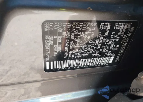 2025 Nissan Rogue Sv Fwd из США, поврежденный, VIN JN8BT3BA7SW010696